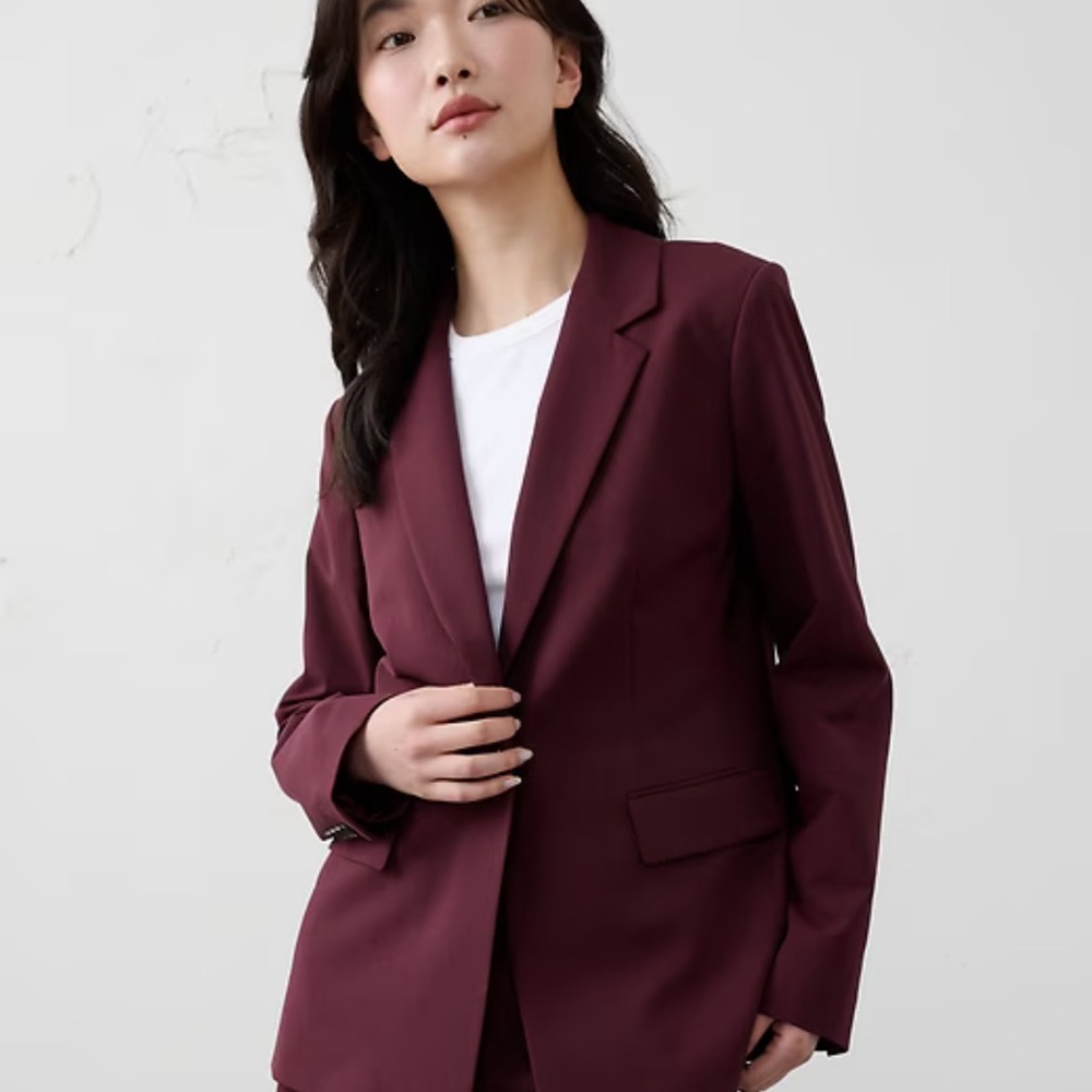 Banana Republic Factory Deep Red Blazer